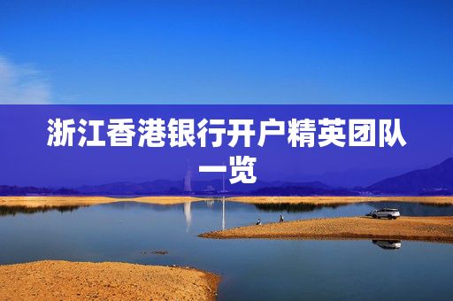 浙江香港银行开户精英团队一览