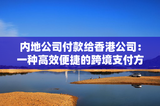 内地公司付款给香港公司：一种高效便捷的跨境支付方式