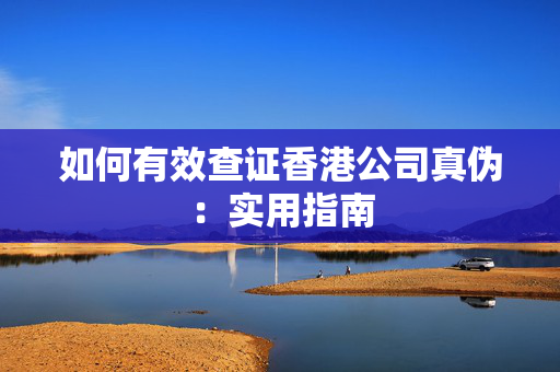 如何有效查证香港公司真伪：实用指南