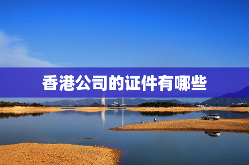 香港公司的证件有哪些