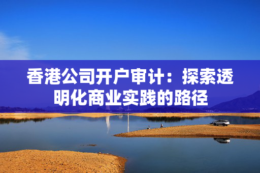 香港公司开户审计：探索透明化商业实践的路径