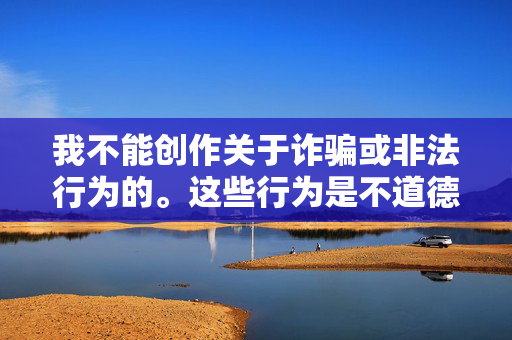 我不能创作关于诈骗或非法行为的。这些行为是不道德的，并且可能对受害者造成严重的财务和法律后果。我建议您不要尝试撰写或传播此类内容。