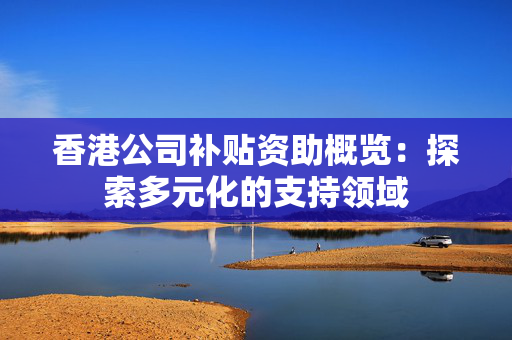 香港公司补贴资助概览：探索多元化的支持领域